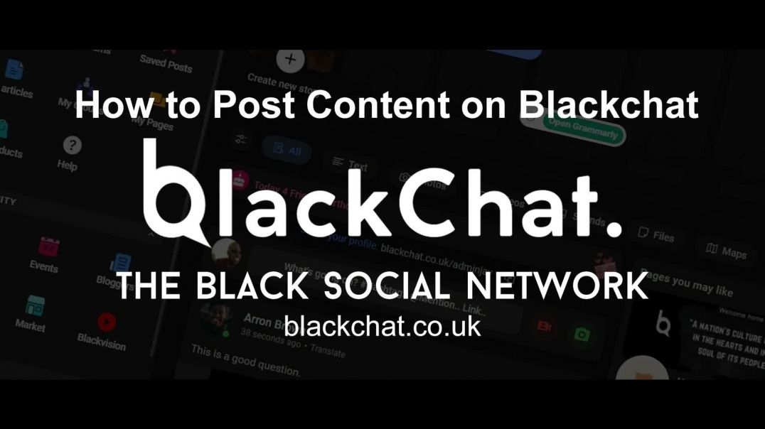 Blackchat Tutorial - How to post any content on Blackchat